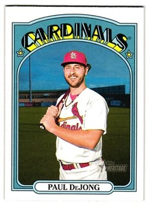 2021 Topps Heritage #554 Paul DeJong - Picture 1 of 2