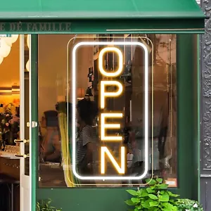 Open Signs for Business, 23"X 12" Large LED Neon Open Sign with ON/OFF Switch Ad - Picture 1 of 11