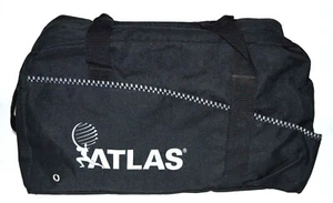 Black Shoulder Bag Travel Bag Duffel Bag Gym Bag Carry On Atchison Atlas Logo  - Picture 1 of 4
