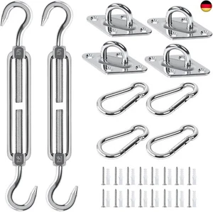 Covlongyu Sonnensegel Befestigung Set,Deckenhaken Hängesessel Sonnensegel 304 - Bild 1 von 7
