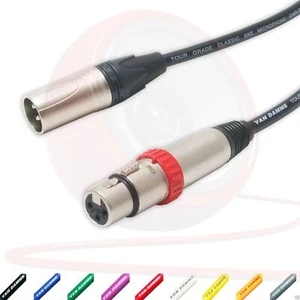Geschaltete Neutrik XLR auf XLR Kabel. Van Damme Symmetrisches Kabel. NC3FX.S Mikrofonkabel - Bild 1 von 11
