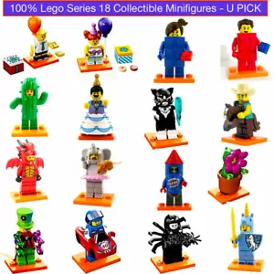 Lego Series 18 Collectible Minifigures 71021 Dragon Elephant Clown Cactus NEW - Picture 1 of 14