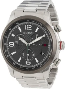 Gucci G-Timeless Gray Dial Stainless Steel Men's Watch - YA126238 - Picture 1 of 3