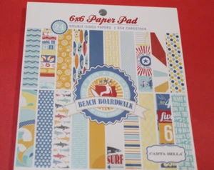 CARTA BELLA "Beach Boardwalk" 6 x 6 - 24 Double-Sided Cardstock Papers! RETIRED - Picture 1 of 1