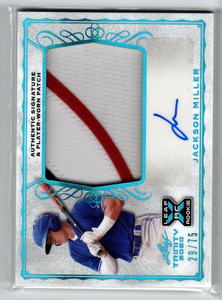 2020 Leaf Trinity Patch AUTO Platinum Spectrum #PAJM1 Jackson Miller /75 - Image 1 of 1