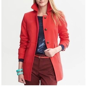 Banana Republic Pea Coat Red Coats 
