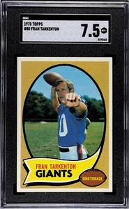 1970 Topps Fran Tarkenton #80 SGC 7.5 NM+ NEW YORK GIANTS Quarterback Vikings - Picture 1 of 2