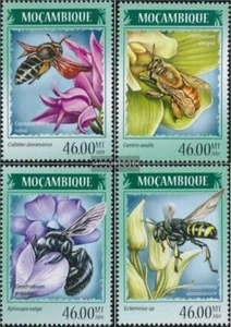 sellos Mosambik 2014 Mi 7250-7253 nuevo con goma original 2014 abejas - Imagen 1 de 1