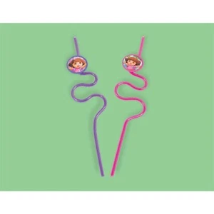 Dora Flower Adventure Explorer Nick Jr Kids Birthday Party Favor Krazy Straws - Picture 1 of 1