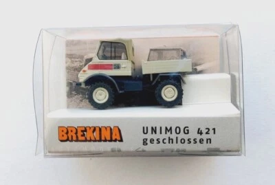 Spur H0 1:87 Brekina 39073 Unimog 421 Bianco Nuovo in OVP - Immagine 1 di 2