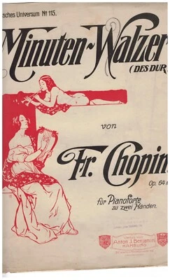 Partition Ancienne Chopin Frederic - Valse Op.64/1 (dite Minute) - Piano - Photo 1/2