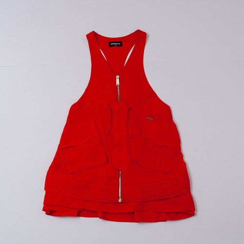 ABITO RED DRESS FOR GIRL ZIP (TAGLIA: 8A 10A 12A 14A) "DSQUARED2" DQ02R2 ( 50%)