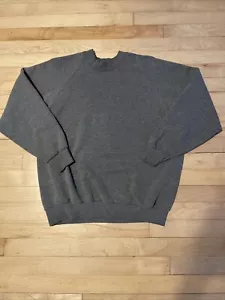 Vintage Fruit Of The Loom Sweatshirt Large Erwachsene Grau Made In USA 1990’s - Bild 1 von 6