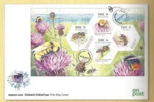 2024 IRELAND 8th ISSUE- NATIVE IRISH BEES - MINISHEET FDC - Picture 1 of 1