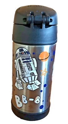 Termo de acero inoxidable R2-D2 y BB8 droides niños Star Wars botella de agua de 12 oz Foto 1 de 4