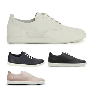 Ecco Womens Trainers Leisure 205133 Casual Lace-Up Low-Top Sneakers Leather - Picture 1 of 17
