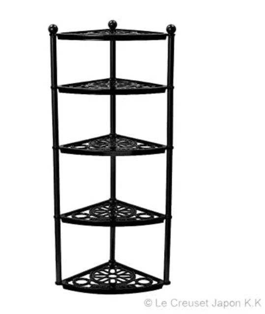 Le Creuset 5 Compartment Pot Rack - Matte Black