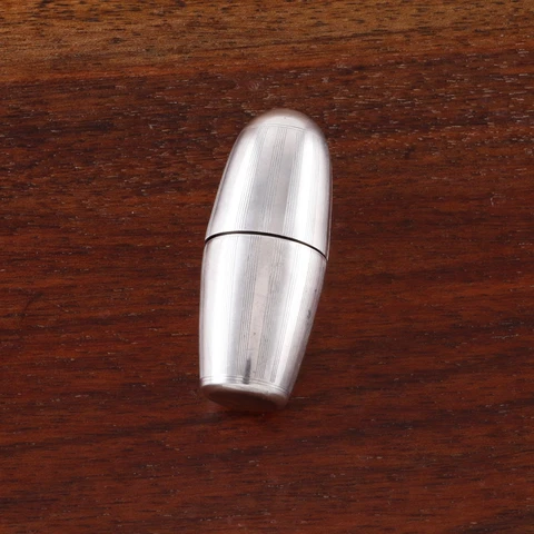 WEBSTER ART DECO STERLING SILVER NEEDLE BOBBIN CASE PINSTRIPED NO MONOGRAM Cover