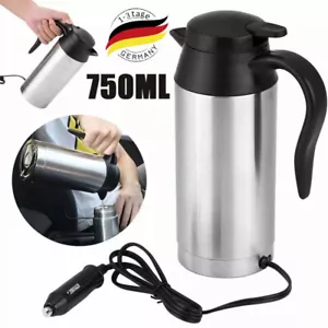 12V KFZ Auto Wasserkocher Edelstahl Elektrisch Teekocher Heizung für Camping DE - Bild 1 von 18