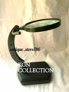 Lupa antigua de latón ajustable lupa de trabajo náutica vintage - Imagen 1 de 4