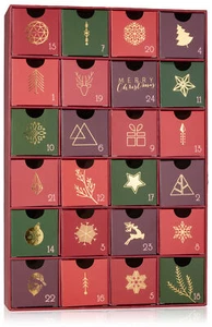 BRUBAKER Advent Calendar to Fill - Traditional Christmas Red Green - - Picture 1 of 5