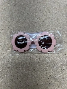 Baby/Toddler Pink Flower Power Sunglasses - Picture 1 of 2