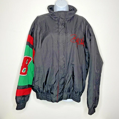 Vintage Chase Bobby Labonte NASCAR Puffer Jacket #18 Interstate Batteries Mens L Cover