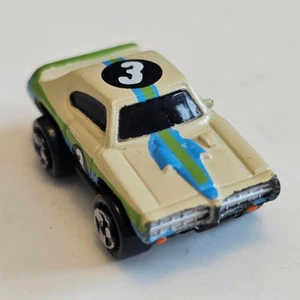 Micro Machines Pontiac '68 '69 GTO Cream Green Blue 3 Rare Variant - Picture 1 of 8