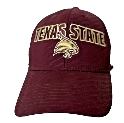 Adidas Maroon Texas State Bobcats Hat w/Climalite & Fitmax70 - Size S/M - Image 1 of 4