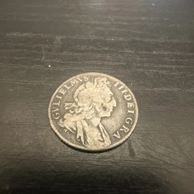1700 Grã-Bretanha Inglaterra seis 6 pence 6D William III  - Imagem 1 de 4
