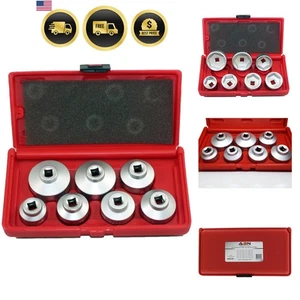 Juego de llaves de tapa de filtro de aceite Kit de herramientas de enchufe de 7 piezas para extracción de filtro de aceite de automóvil - Imagen 1 de 8