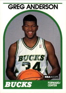 1989-90 Hoops #342 Greg Anderson Milwaukee Bucks - Picture 1 of 2