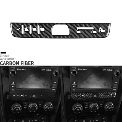 Real Carbon Fiber Hazard Warning Light Button Trim For Chevrolet Traverse 13-17 - Image 1 of 4