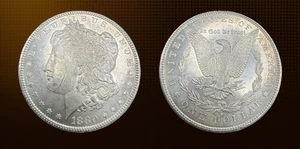 1880-S Morgan Silver Dollar • San Francisco Mint • Sharp Early Strike  - Bild 1 von 4