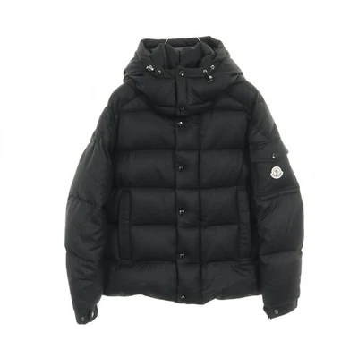 MONCLER VEZERE Down Jacket with Zipper and  Hood wool Black #2 Used mens - Image 1 of 4