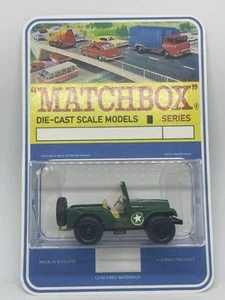 Matchbox Lesney Phantom #72 Militar Ejército Estándar Jeep Blister Pack. - Imagen 1 de 5