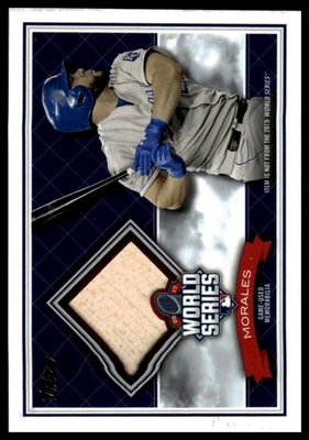 2016 Topps #WCR-KM Kendrys Morales Campeón Serie Mundial Reliquias #/100 Foto 1 de 2