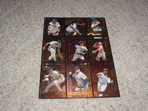 Baseballkarten Metall Universum 1996 Werbeblatt (Don Mattingly-Chipper Jones - Bild 1 von 2