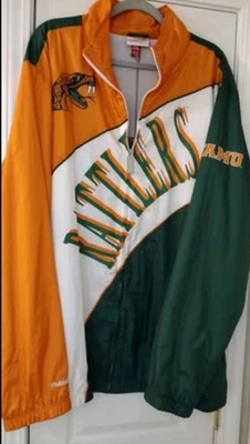 Chaqueta Para Hombre Florida A&M Rattlers Retro Forrada Cremallera Completa WB 2XL Nueva Foto 1 de 2