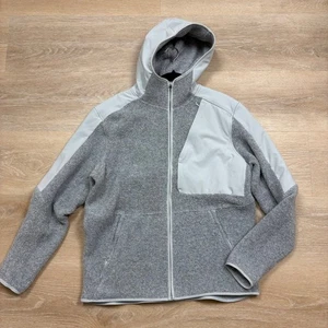 Lululemon Tundra Trek Full Zip Wool Blend Fleece Hooded Jacket Men's XL - Picture 1 of 6