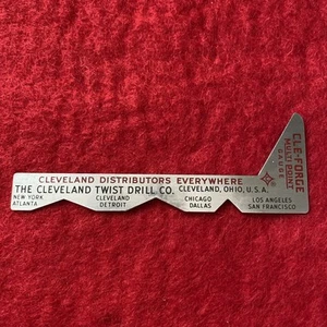Vintage Cleveland Twist Drill Company CLE-FORGE Multi Point Gauge ~ Advertising - Picture 1 of 6