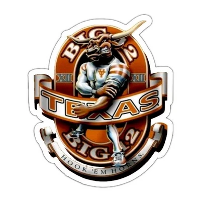 Imán de coche Texas Longhorns NCAA fútbol americano troquelado laminado Foto 1 de 4