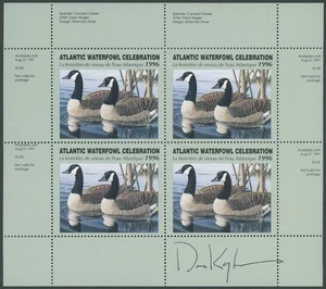 1996 CANADA-ATLANTIC WATERFOWL CELEBRATION, GEESE M.S. ARTIST SIGNED, VD.#ATC2c - Picture 1 of 2