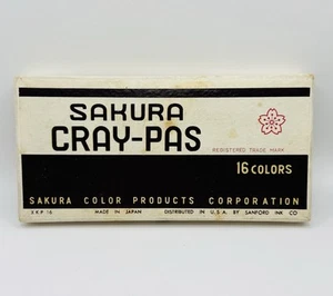 Vintage Sakura Cray-Pas Crayon Pastels 16 Pcs Japan Colors - Picture 1 of 9
