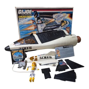 Hasbro G.I. 1988 Joe Crusader Space Shuttle mit Avenger Scout Craft mit Box LESEN - Bild 1 von 24