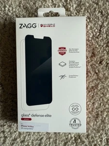 NEW ZAGG InvisibleShield Glass Elite Privacy 360 Apple iPhone 14 Plus/13 Pro max - Zdjęcie 1 z 2