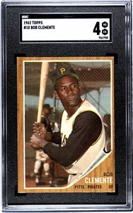 1962 Topps #10 - Roberto Clemente - SGC 4 - HOF Vintage Baseball Card Pirates - Picture 1 of 2