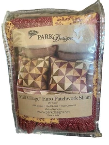 Park Designs Mill Village Patchwork Euro Sham - Picture 1 of 4