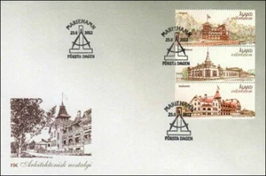 Architecture Aland Island Vintage Villas Europe Aland Finland Mint FDC 2012 - Picture 1 of 1