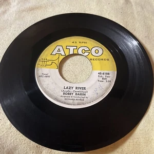 45 RPM Record   BOBBY DARIN  Lazy River / OO-EE Train  VG - Picture 1 of 2